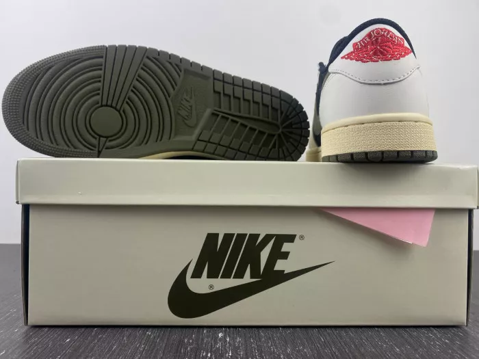 Rep Travis Scott x Air Jordan 1 Low OG WMNS Olive DZ4137-106 0113