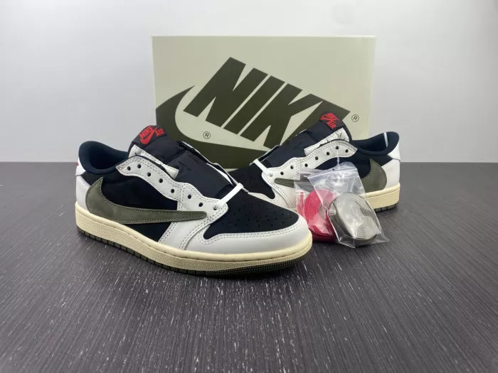 Rep Travis Scott x Air Jordan 1 Low OG WMNS Olive DZ4137-106 0113