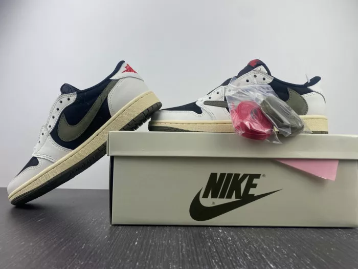 Rep Travis Scott x Air Jordan 1 Low OG WMNS Olive DZ4137-106 0113