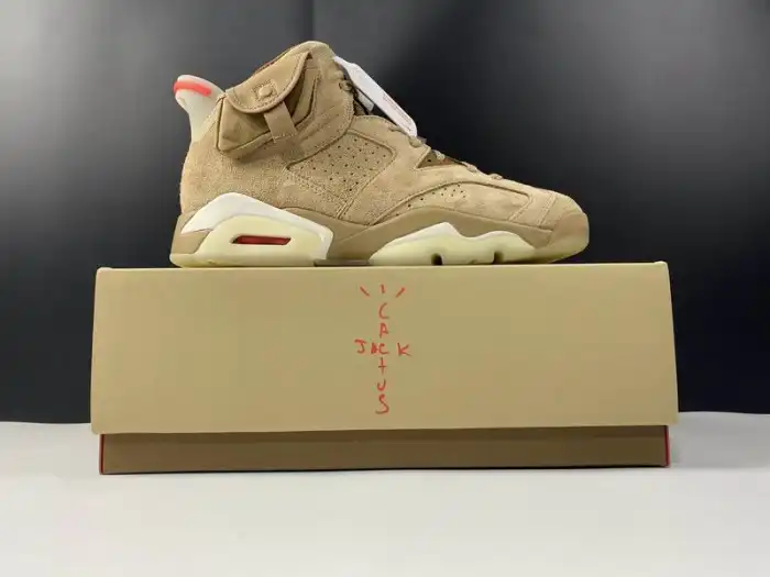 Cheap Air Jordan 6 Retro Travis Scott British Khaki DH0690-200 0126