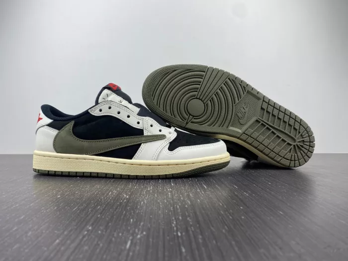 Rep Travis Scott x Air Jordan 1 Low OG WMNS Olive DZ4137-106 0113