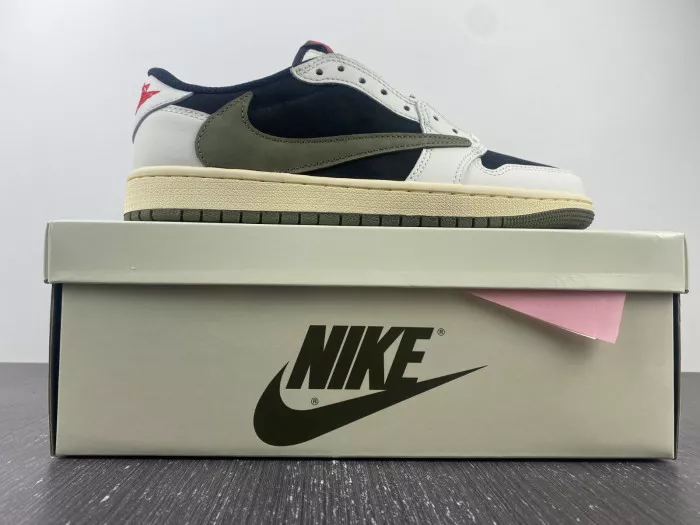 Rep Travis Scott x Air Jordan 1 Low OG WMNS Olive DZ4137-106 0113