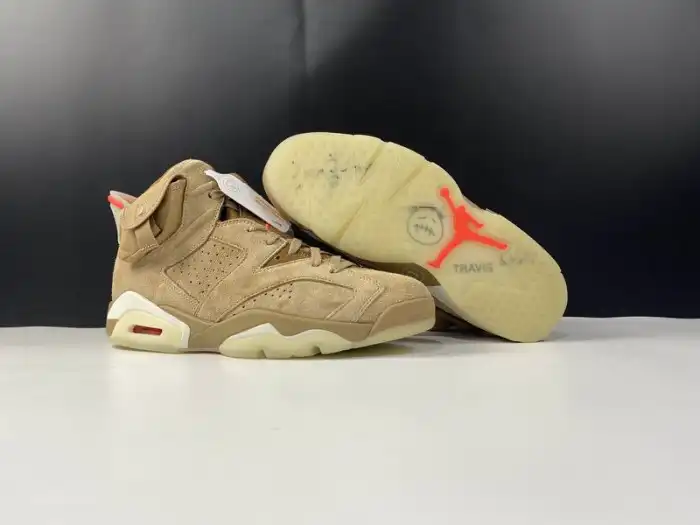 Cheap Air Jordan 6 Retro Travis Scott British Khaki DH0690-200 0126