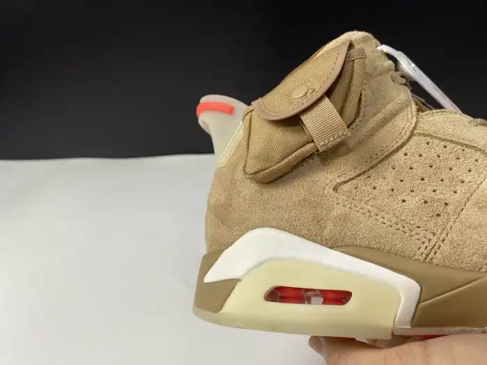 Cheap Air Jordan 6 Retro Travis Scott British Khaki DH0690-200 0126