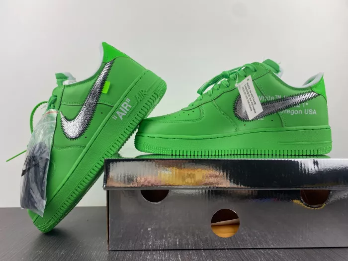 Cheap Nike Air Force 1 Low Off-White Light Green Spark DX1419-300 0119