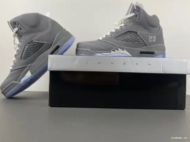 Rep 136027-005 5 Grey Air Jordan Retro Wolf 0224