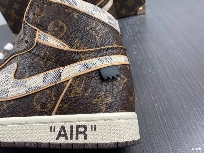 Cheap x Jordan OFF-WHITE 1 Air LV 0217