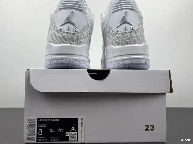 Cheap PS White' 'Triple 429487-111 Jordan 3 Air Retro 0211