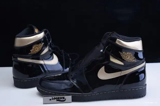 Rep 555088-032 METALLIC 1 JORDAN HIGH (2020) GOLD RETRO AIR BLACK 0210