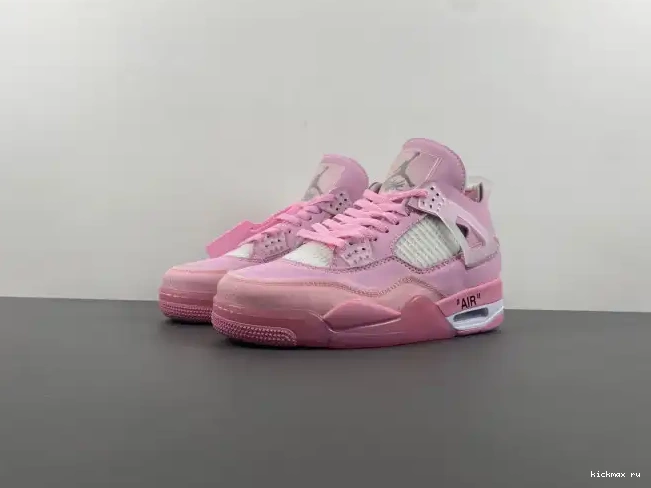 Cheap PINK OFF-WHITE 4 X JORDAN 0212