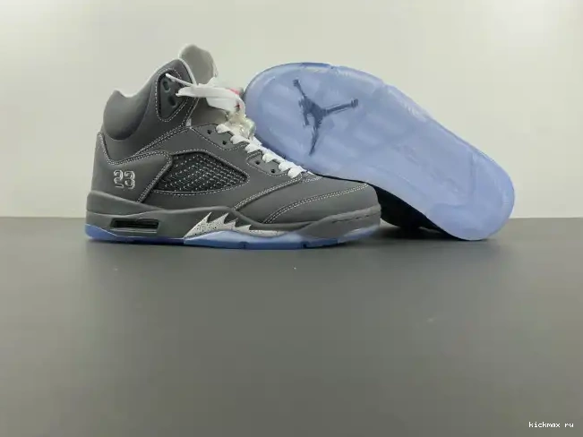 Rep 136027-005 Grey Jordan Retro Air 5 Wolf 0222