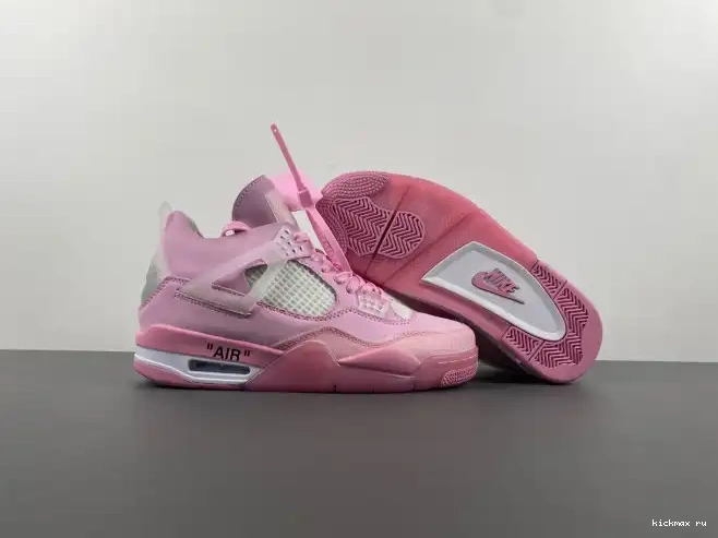 Cheap PINK OFF-WHITE 4 X JORDAN 0212