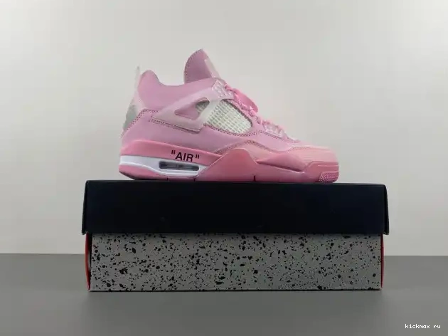 Cheap PINK OFF-WHITE 4 X JORDAN 0212