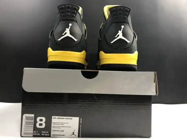 Rep Air Jordan 4 Thunder Retro 308497-008 0225