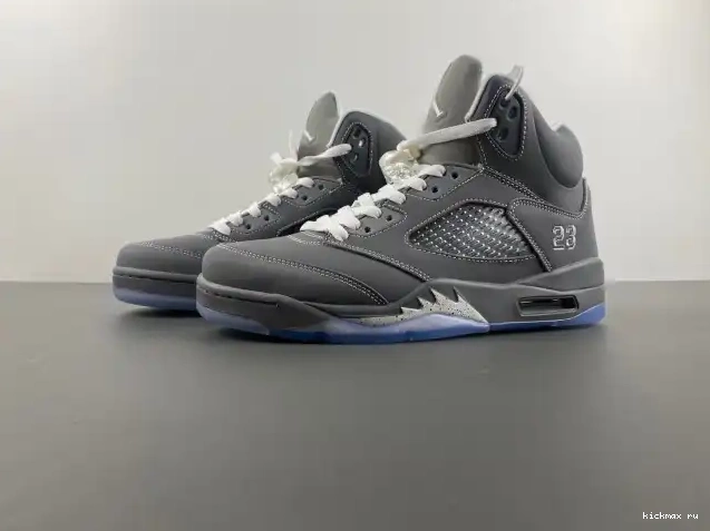 Rep 136027-005 Grey Jordan Retro Air 5 Wolf 0222