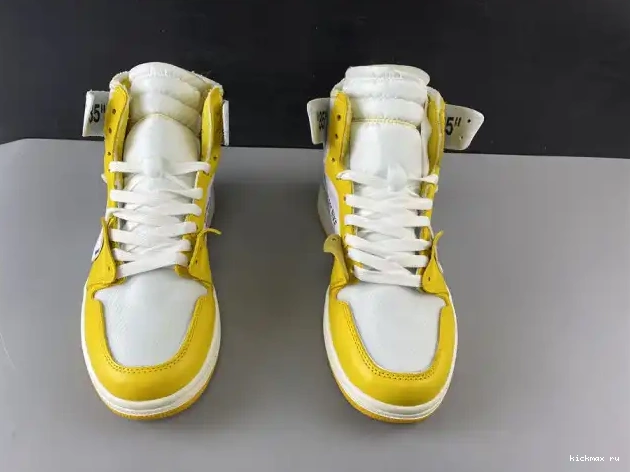 Rep Off-White NRG Dark Yellow-Cone x 1 Powder AQ0818-149 White Air Jordan 0226