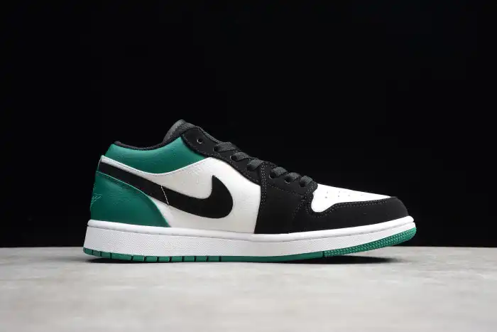 Cheap Air Jordan 1 Low White Black Mystic Green 553558-113 0206