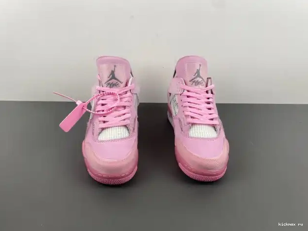 Cheap PINK OFF-WHITE 4 X JORDAN 0212