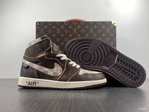 Cheap x Jordan OFF-WHITE 1 Air LV 0217