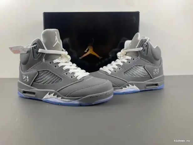 Rep 136027-005 Grey Jordan Retro Air 5 Wolf 0222