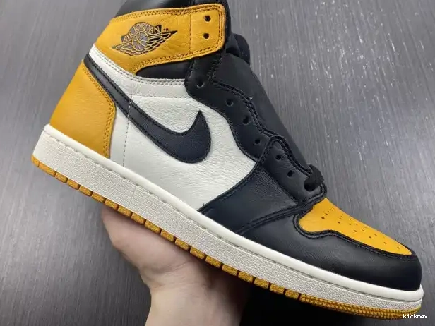 Rep High Jordan Air Yellow 1 Toe 555088-711 OG 0224