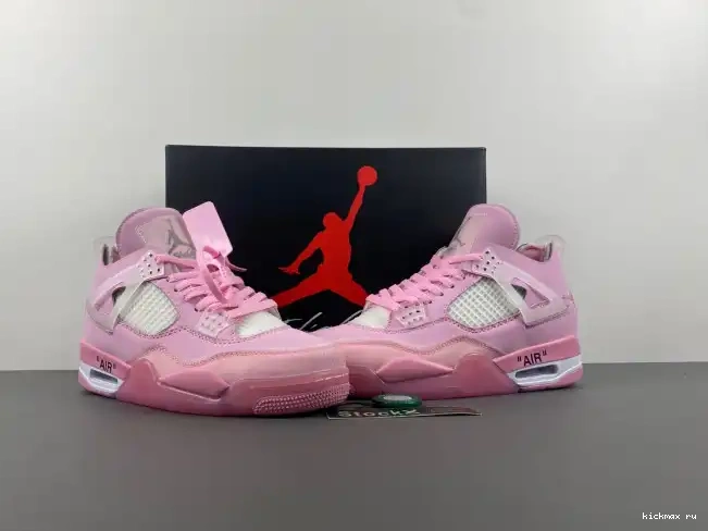 Cheap PINK OFF-WHITE 4 X JORDAN 0212