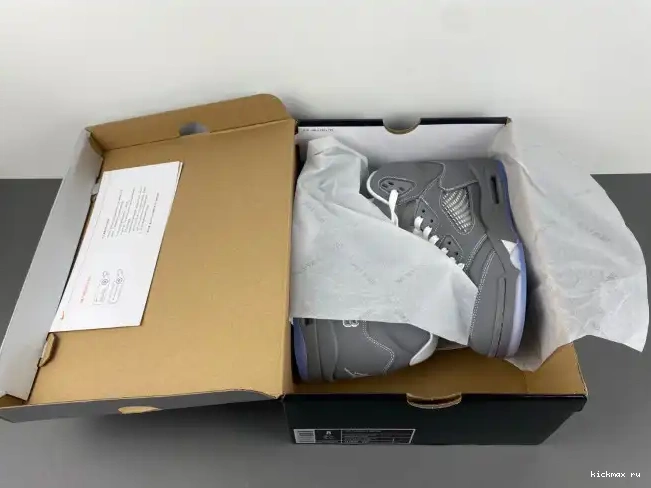 Rep 136027-005 Grey Jordan Retro Air 5 Wolf 0222