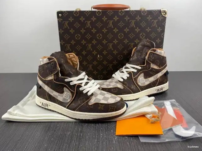 Cheap x Jordan OFF-WHITE 1 Air LV 0217