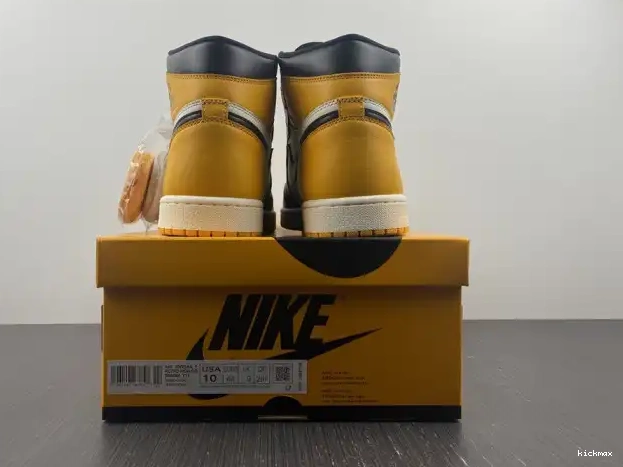 Rep High Jordan Air Yellow 1 Toe 555088-711 OG 0224