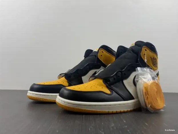 Rep High Jordan Air Yellow 1 Toe 555088-711 OG 0224