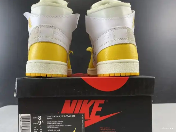 Rep Off-White NRG Dark Yellow-Cone x 1 Powder AQ0818-149 White Air Jordan 0226