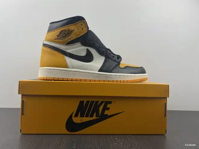 Rep High Jordan Air Yellow 1 Toe 555088-711 OG 0224