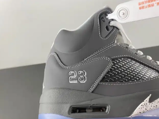 Rep 136027-005 Grey Jordan Retro Air 5 Wolf 0222