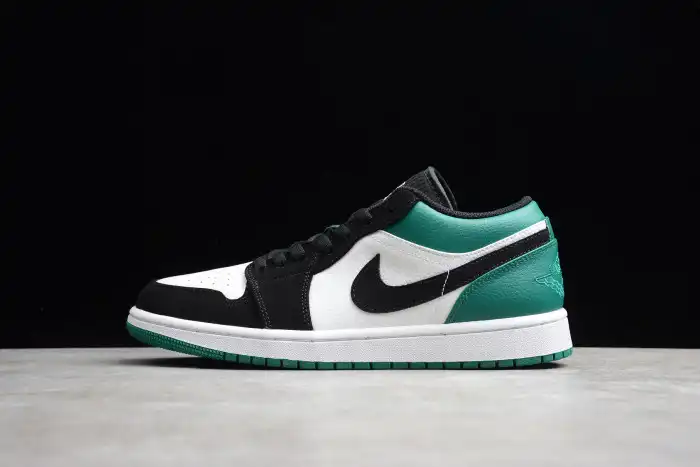 Cheap Air Jordan 1 Low White Black Mystic Green 553558-113 0206