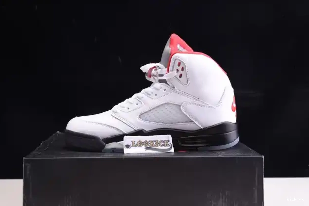 Cheap Jordan Retro Red Tongue (2020) 5 Silver Fire DA1911-102 Air 0217