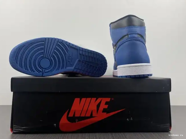 Rep 'Dark 555088-404 Marina Air High Jordan 1 OG Blue' Retro 0216