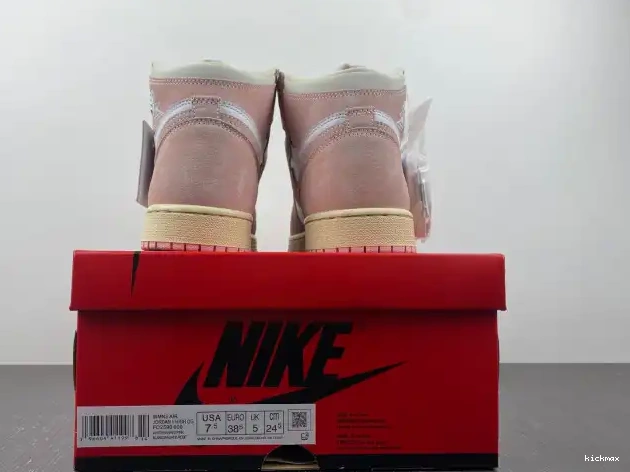 Rep OG (Women's) Washed FD2596-600 Jordan Air Pink High 1 Retro 0321