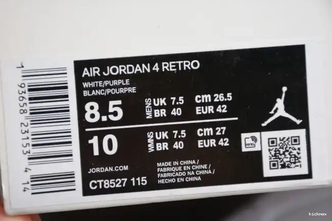 Cheap 4 Court Purple Jordan CT8527-115 Air 0320