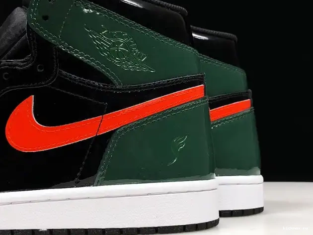 Rep 1 Team AV3905-038 Retro High Black Air x OG SoleFly Orange-Fir Jordan 0318